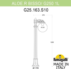 Наземный фонарь GLOBE 250 G25.163.S10.VXF1R